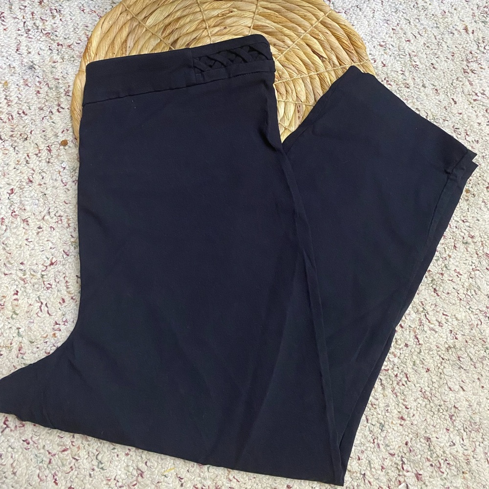 Black Capri casual pant Sz 14